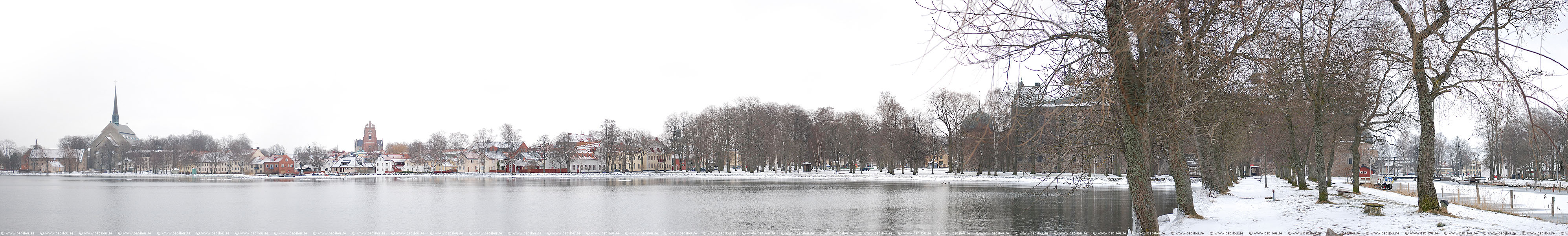 Vinterpanorama över Vadstena | © Janne A