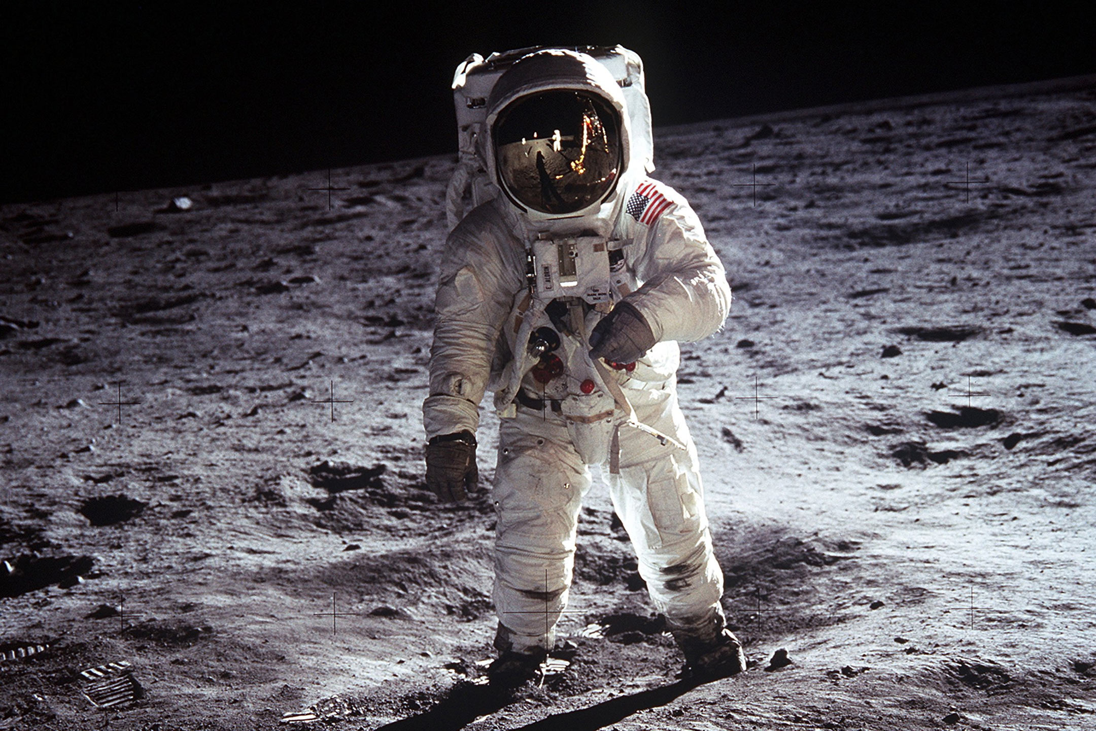 Buzz Aldrin on the Moon,