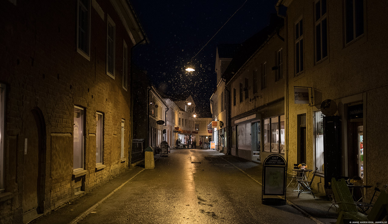 Snöfall i den lilla byn | © Janne A