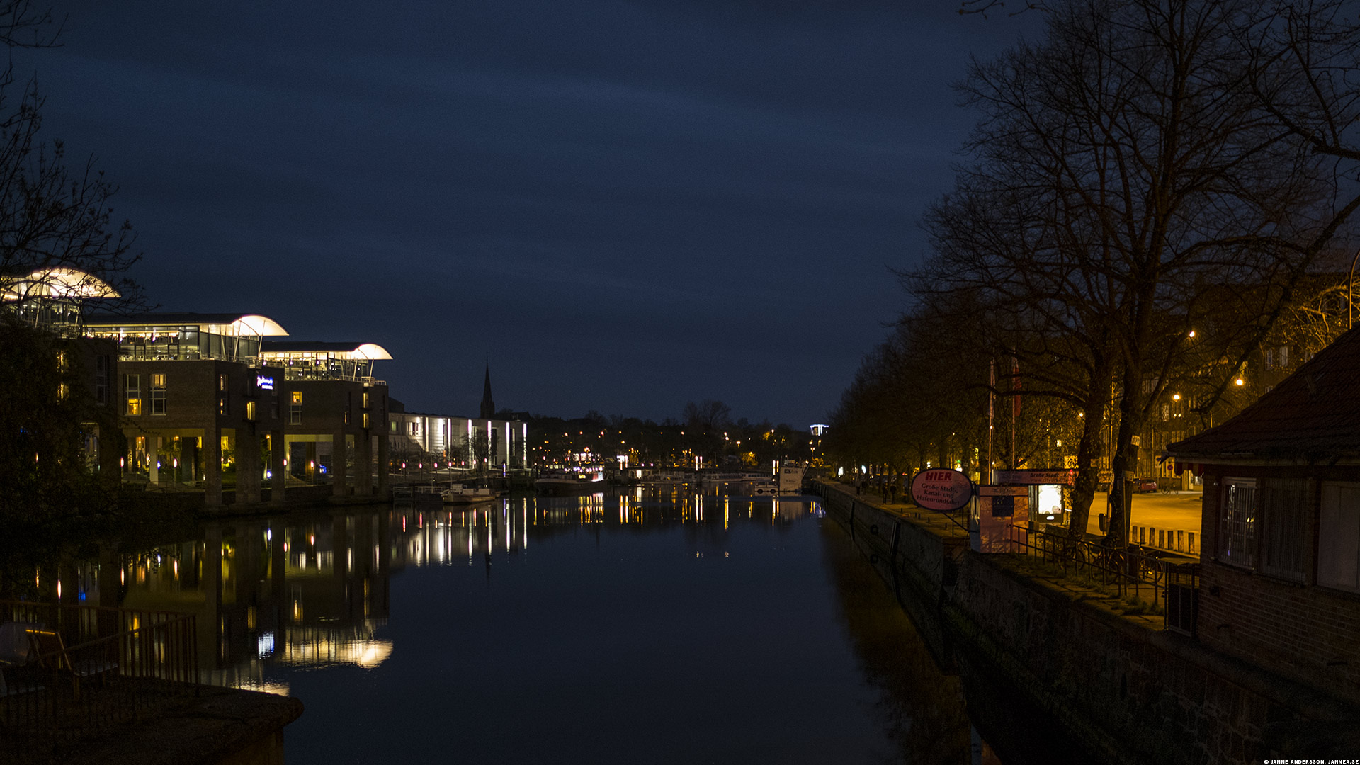 Utsikt över floden/kanalen Trave, Lübeck | © Janne A