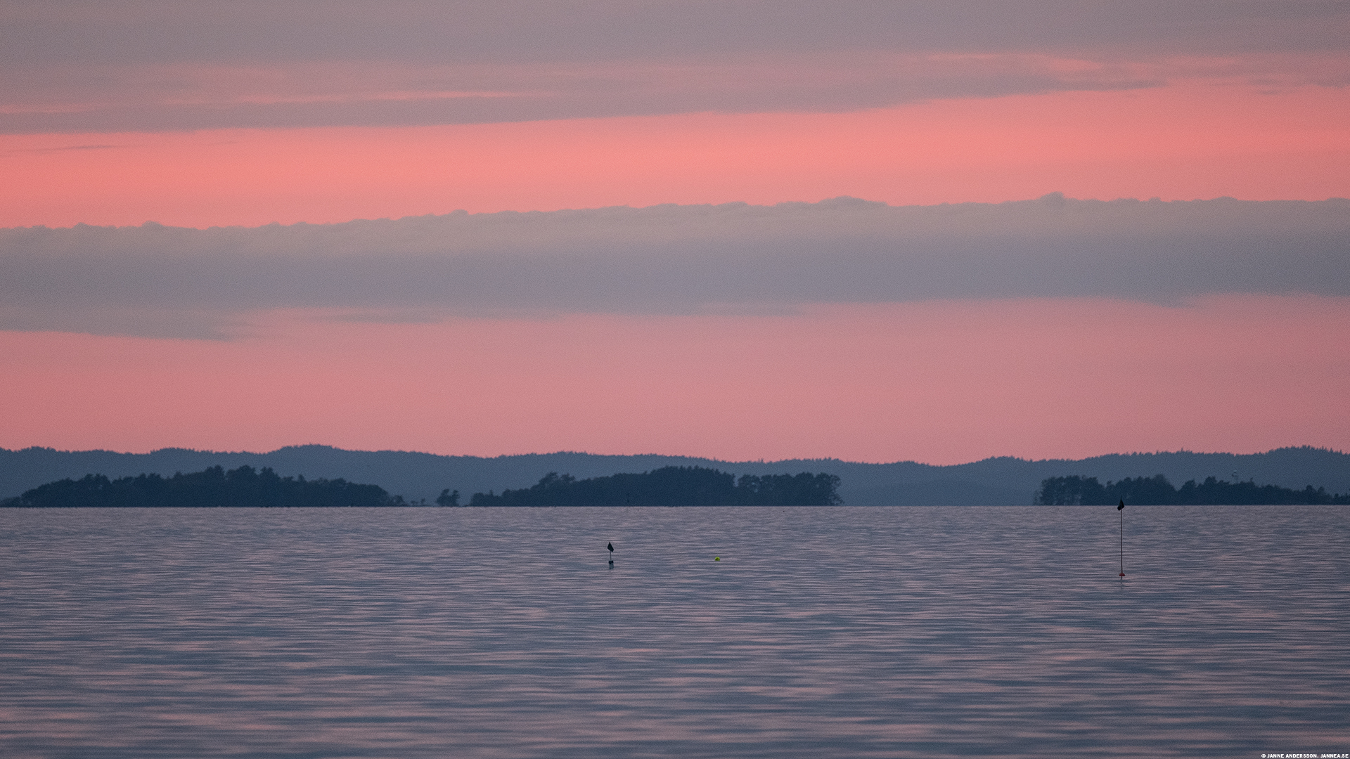 Solnedgång och Fjuk-öarna | © Janne A