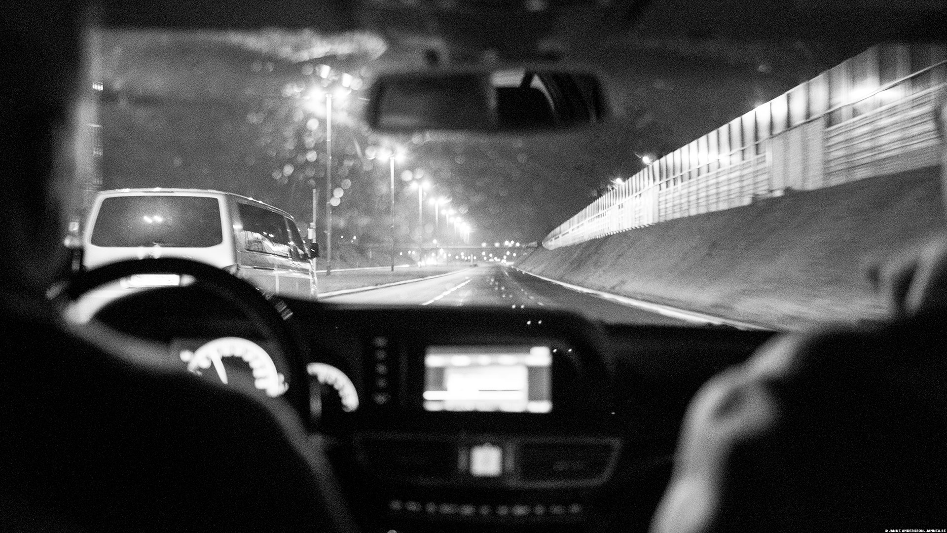 I en taxi på väg till flygplatsen | © Janne A