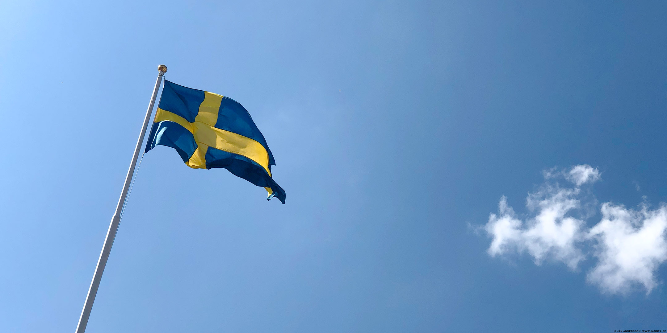 En flagga på Sveriges nationaldag | © Jan Andersson