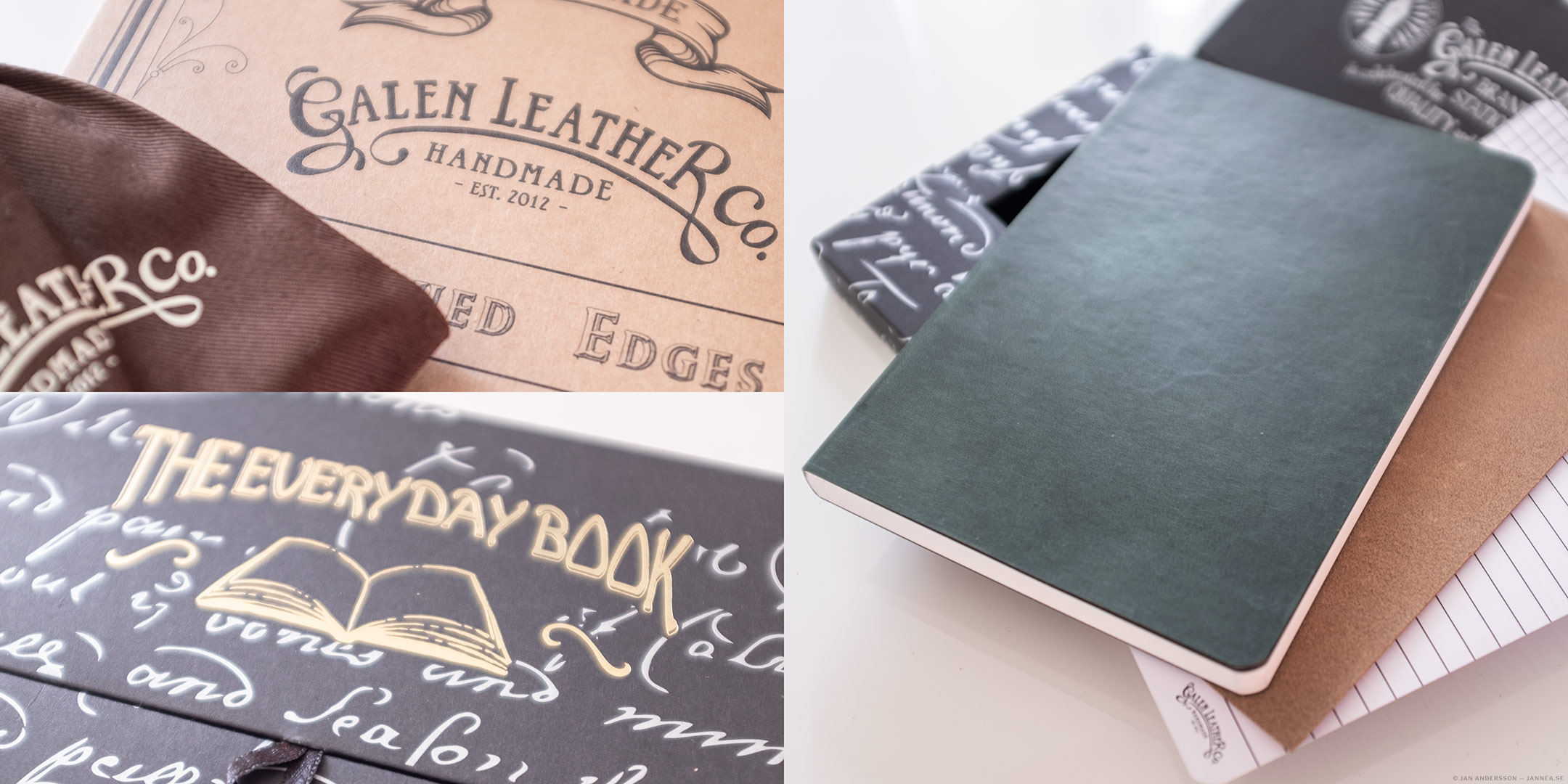 En bok med blanka blad — Galen Leather Notebook