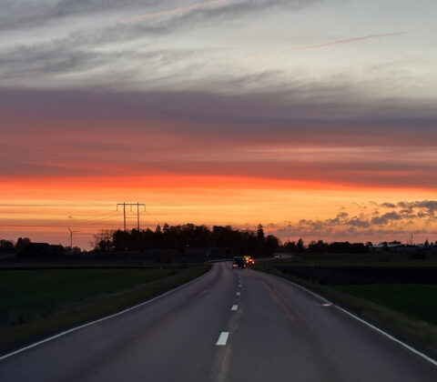 Oavbruten skärm och fin morgon ute på slätten