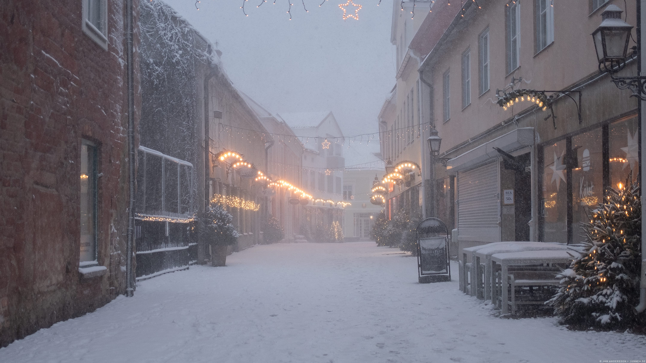 Igår snösmocka, idag snöslask