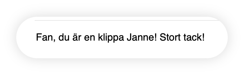 Janne är en klippa!