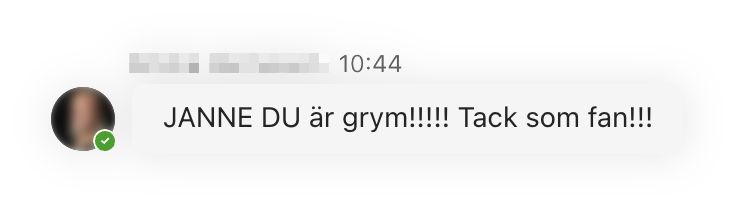 Du är grym!